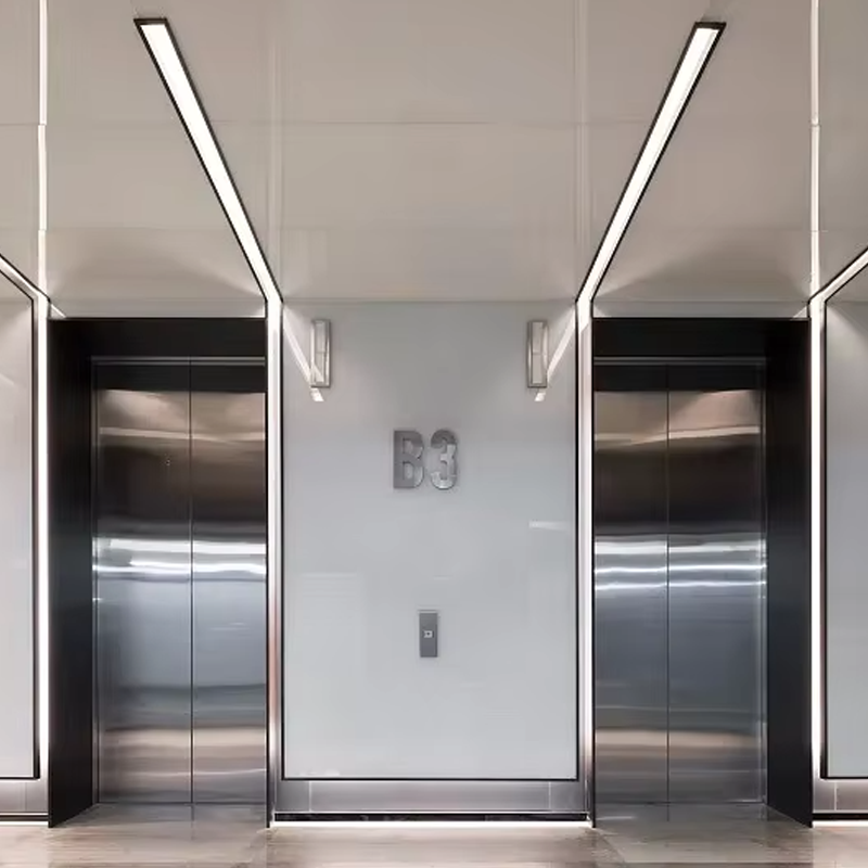 VTEP105 Ascensores Luxe residentiële passagiersliften Gearless AC Stil Efficiënt en stijlvol PVC