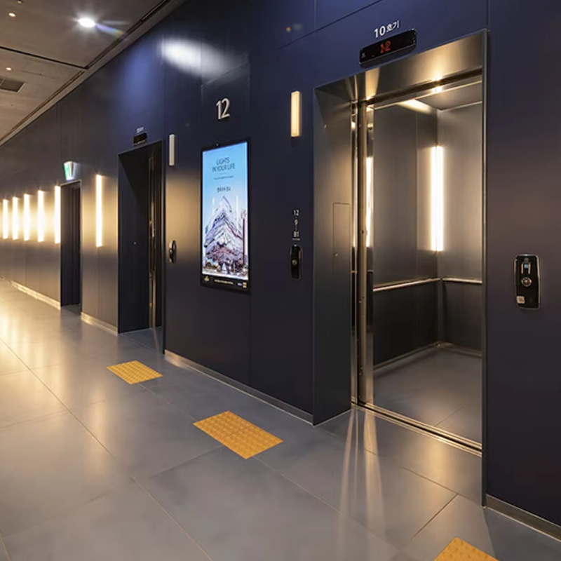 VTEP105 Ascensores Luxe residentiële passagiersliften Gearless AC Stil Efficiënt en stijlvol PVC
