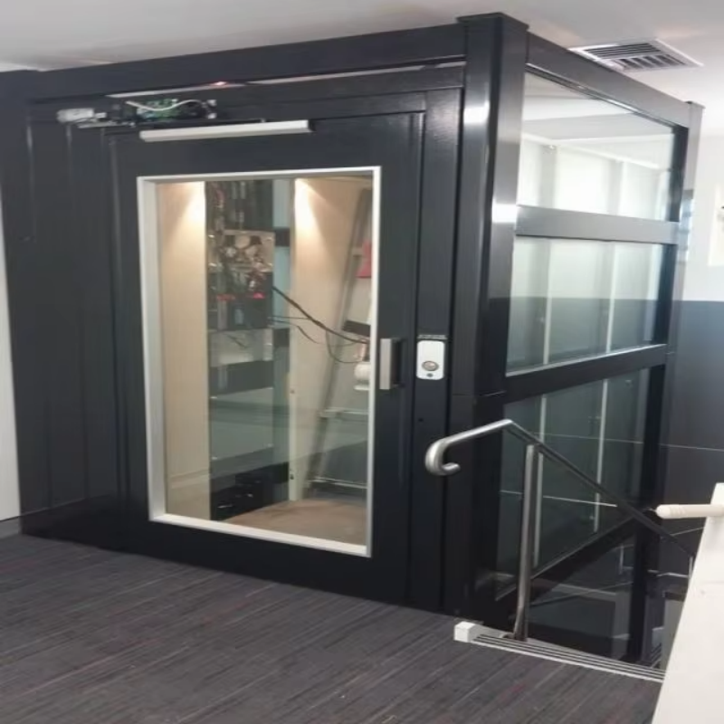 VTEV109 Ascensores Elevadores Stijlvolle glazen villalift voor privé duplexwoning