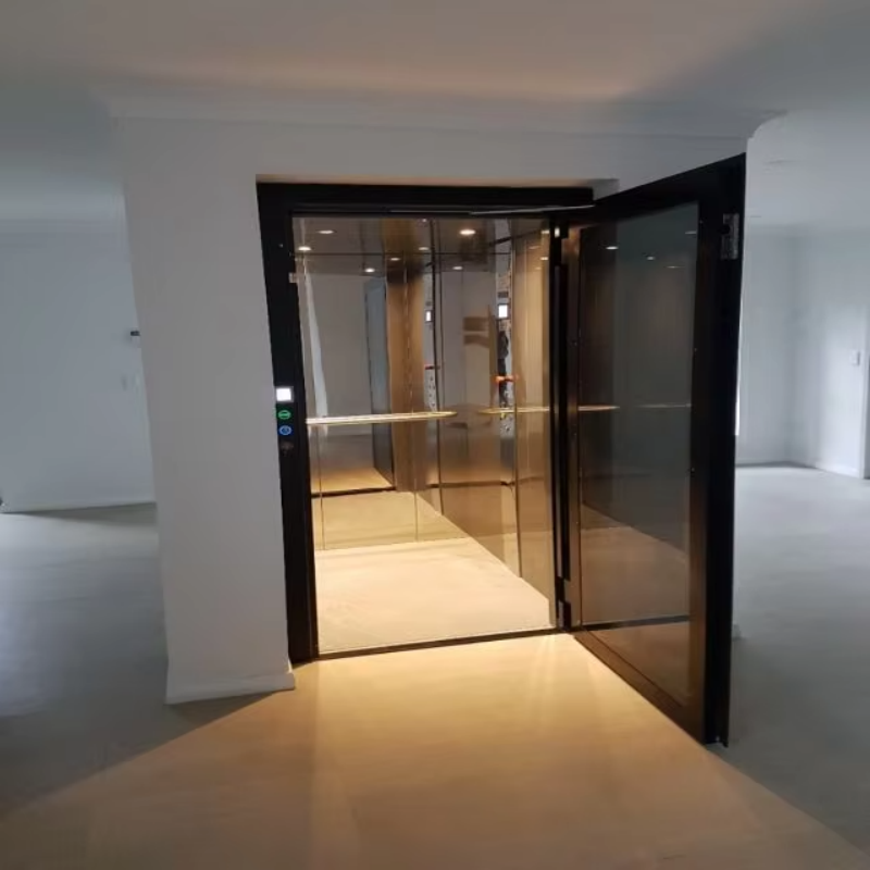 VTEV109 Ascensores Elevadores Stijlvolle glazen villalift voor privé duplexwoning