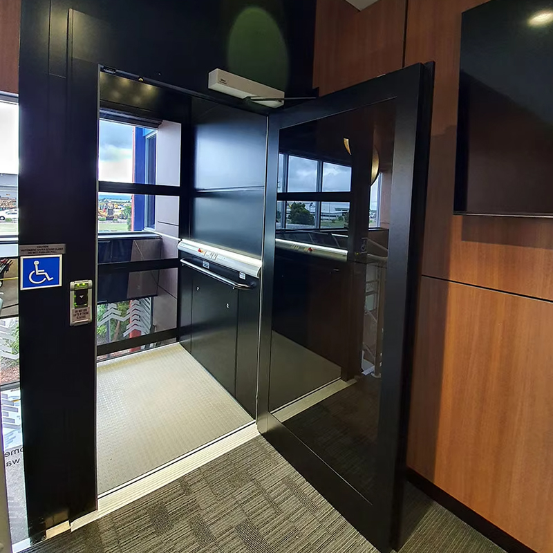 VTEP123 Luxe op maat gemaakte residentiële passagierslift met AC-aandrijving en panoramisch ontwerp
