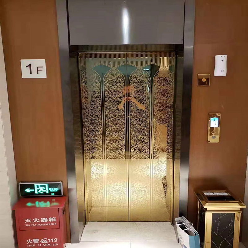 VTEP124 China merk moderne passagierslift fabrikant hoge prestaties lift hotel gebruik PVC vloer roestvrijstalen AC-aandrijving