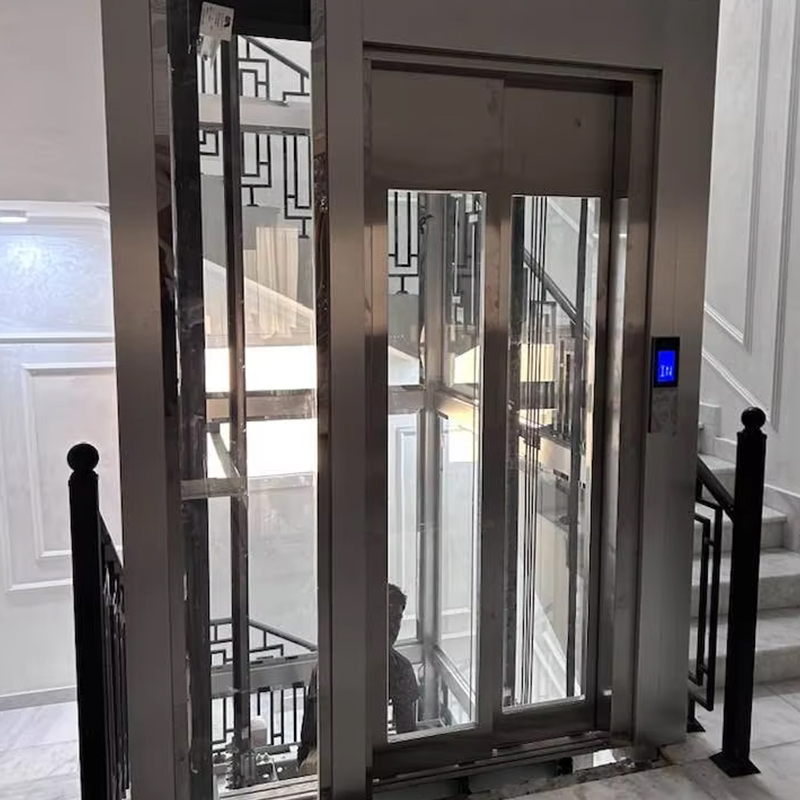 VTEP124 China merk moderne passagierslift fabrikant hoge prestaties lift hotel gebruik PVC vloer roestvrijstalen AC-aandrijving
