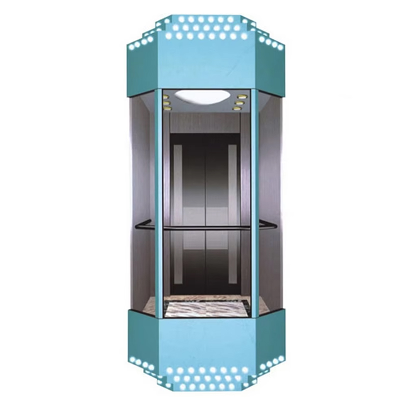 VTEO104 Ascensores moderne bezienswaardigheidslift voor commerciële hoogbouwprojecten