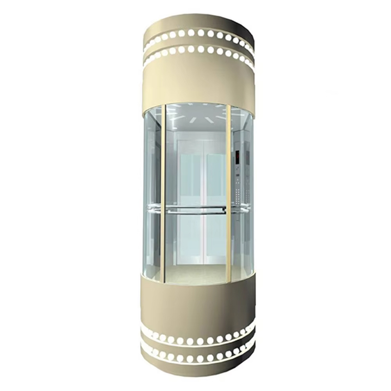 VTEO103 Ascensores Luxe observatielift met panoramisch glasontwerp voor commerciële gebouwen