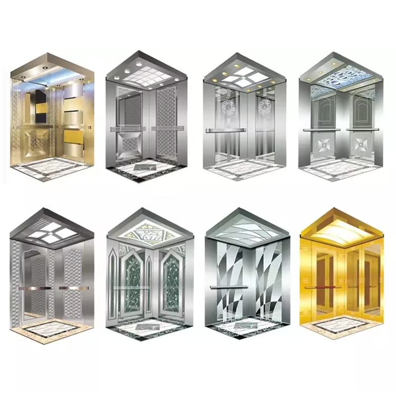 VTSP129 Liftonderdelen en -accessoires Hoogwaardige passagiersliftcabine met plafondlichtpanelen
