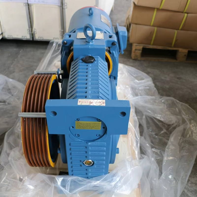 VTSP243 Aangepaste lifttractiemachine Roestvrijstalen lift 630KG_800KG_1000KG_YJ200A_8-13 Personen