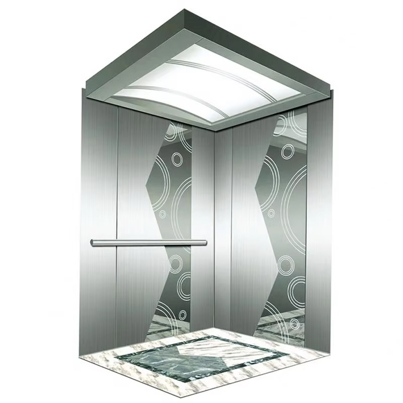 VTSP134 Passagiersliftcabine met energiezuinig LED-plafond Roestvrijstalen constructie ISO9001-gecertificeerd 1 jaar garantie