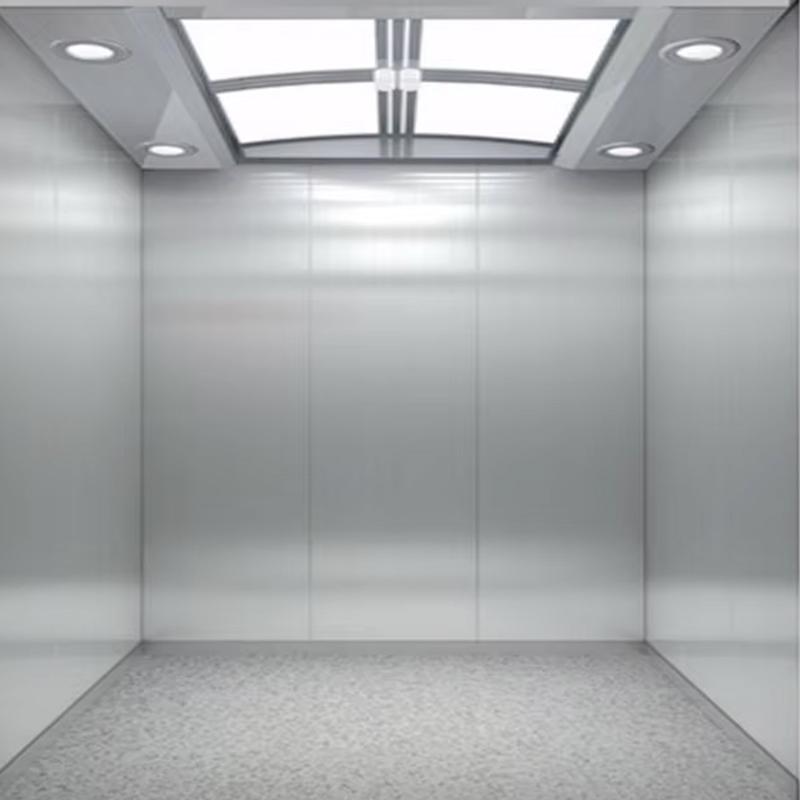 VTSP134 Passagiersliftcabine met energiezuinig LED-plafond Roestvrijstalen constructie ISO9001-gecertificeerd 1 jaar garantie