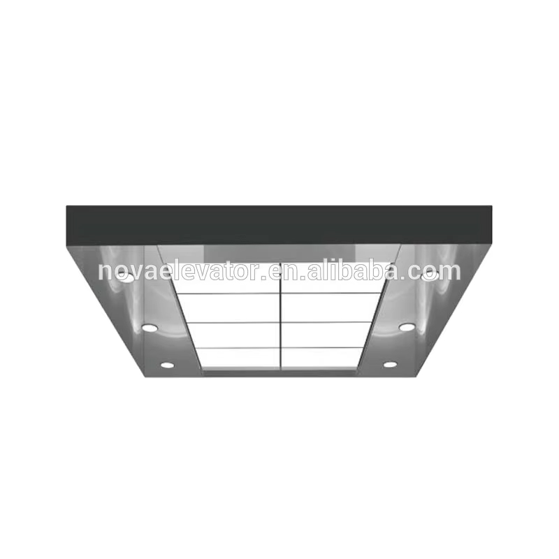 VTSP140 Lift reserveonderdeel Cabine-interieuraccessoires Liftcabine Roestvrij stalen plafond Modern liftplafondontwerp