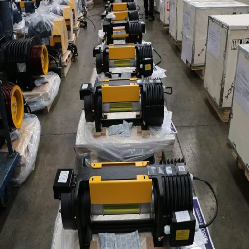VTSP238 Montanari Gearless Tractie Machine MCG100 Lift Motor 320-630KGS Motor Motor