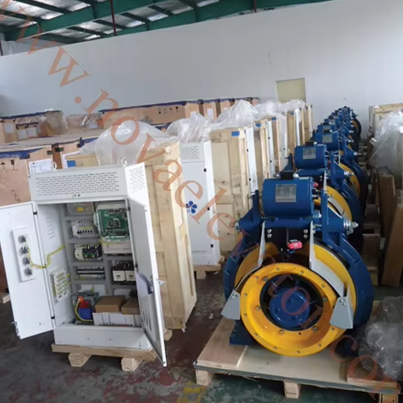 VTSP238 Montanari Gearless Tractie Machine MCG100 Lift Motor 320-630KGS Motor Motor