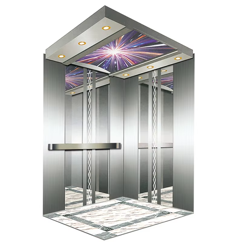VTSP137 Liftonderdelen en -accessoires Moderne roestvrijstalen liftcabine voor commerciële gebouwen