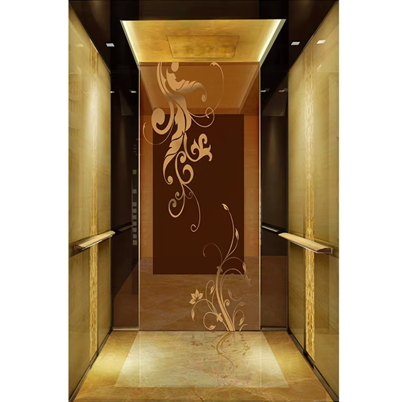 VTSP126 Liftonderdelen en -accessoires Passagiersliftcabine met moderne interieurdecoratie