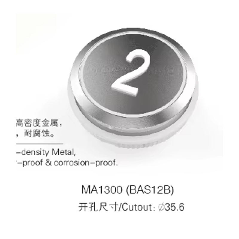 VTSP359 China Hot Selling BST Lift Reset 22 mm Zwart Push LED Roestvrij staal Waterdicht ISO9001 gecertificeerd 1 jaar garantie Model
